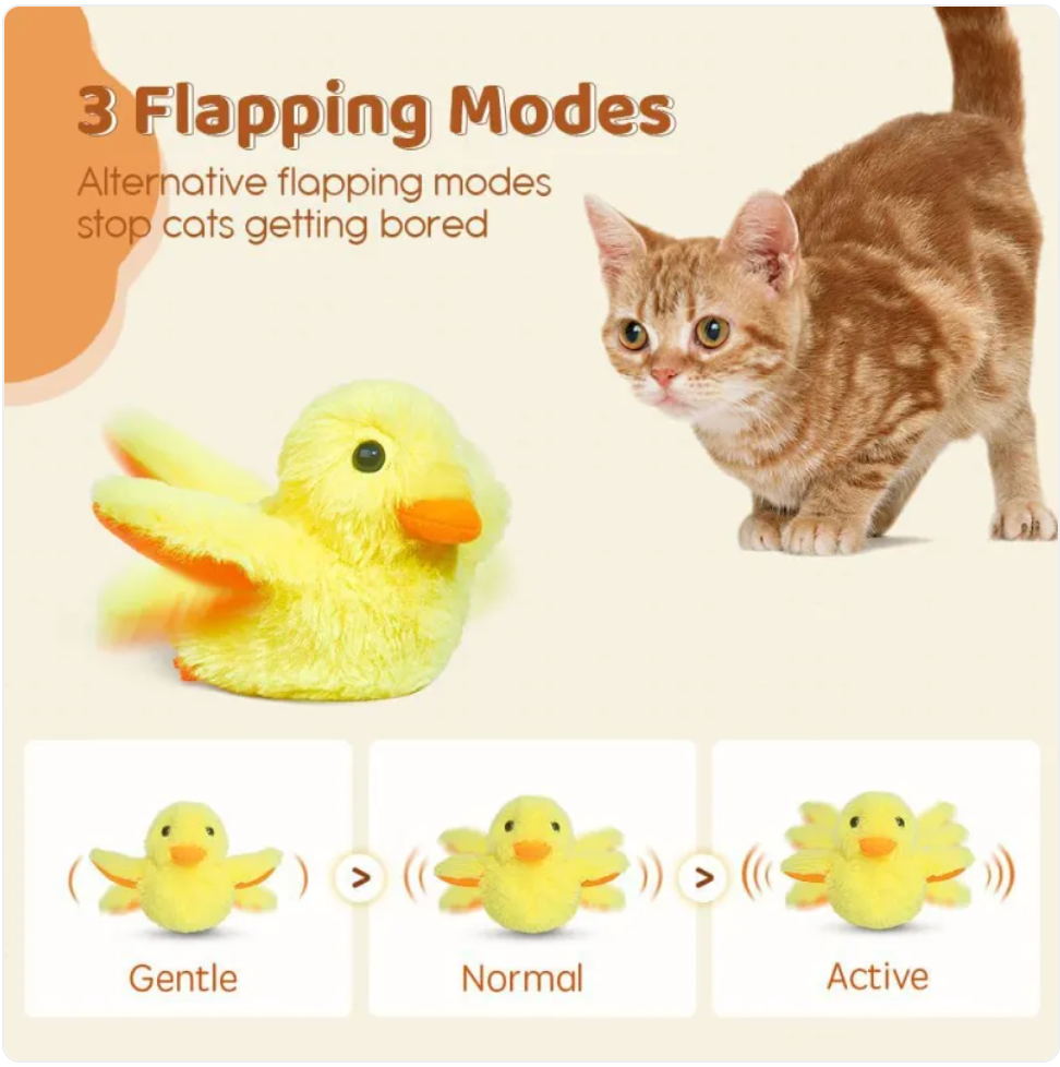 Automatic Electric Duck Cat Toy by Wowza Finds