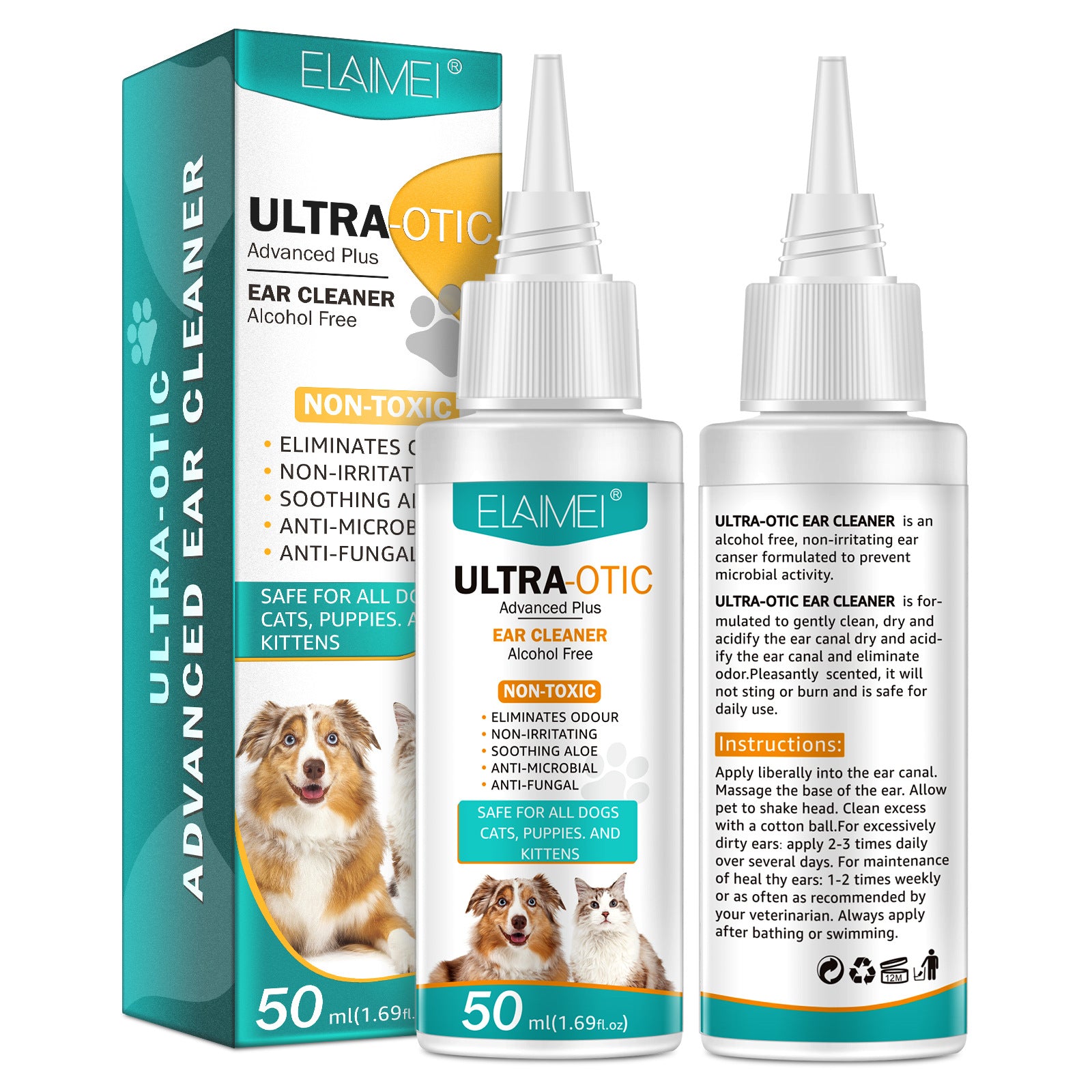 Pet Ear Cleaner 50ml by Wowza Finds