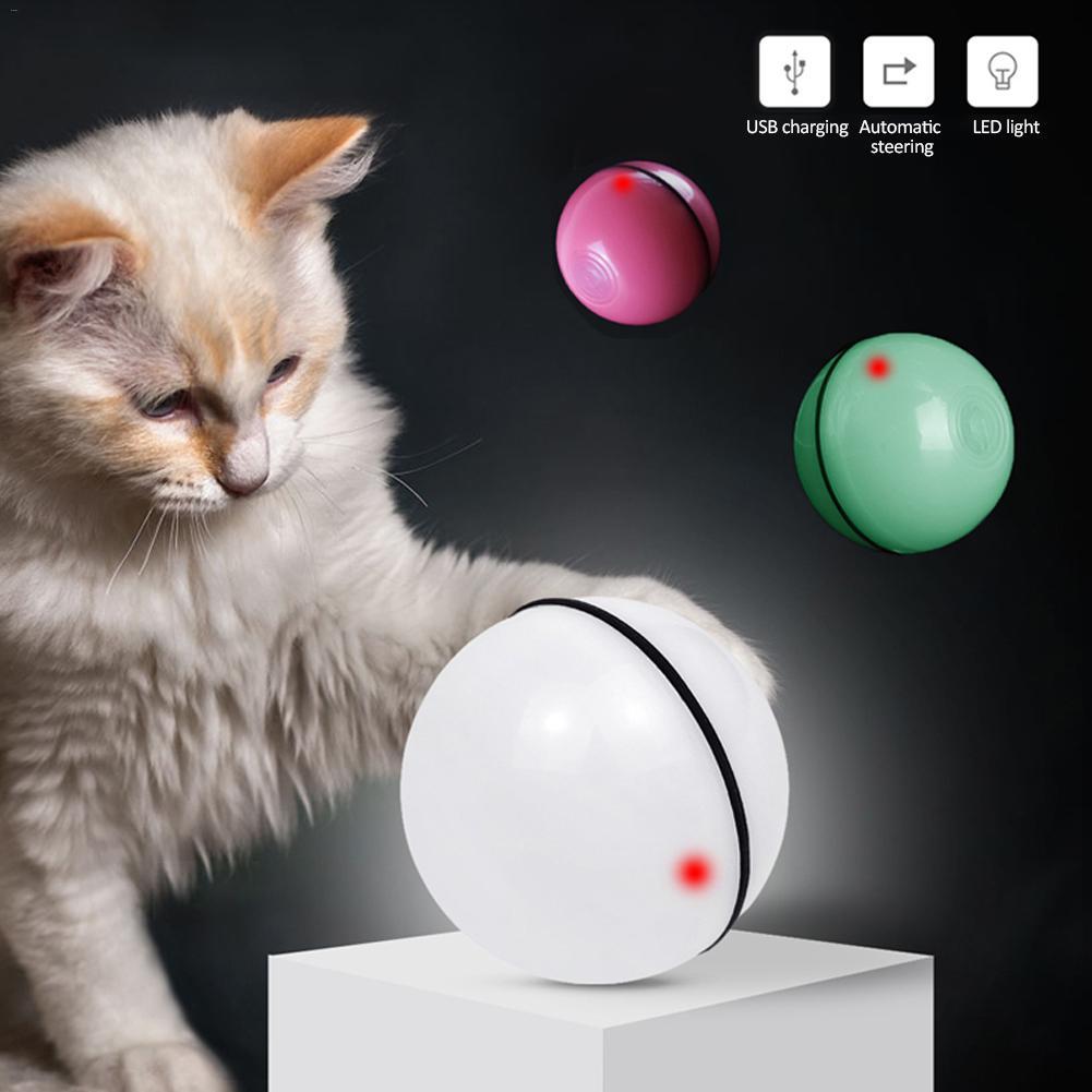 LED Laser Rolling Cat Toy Ball by Wowza Finds