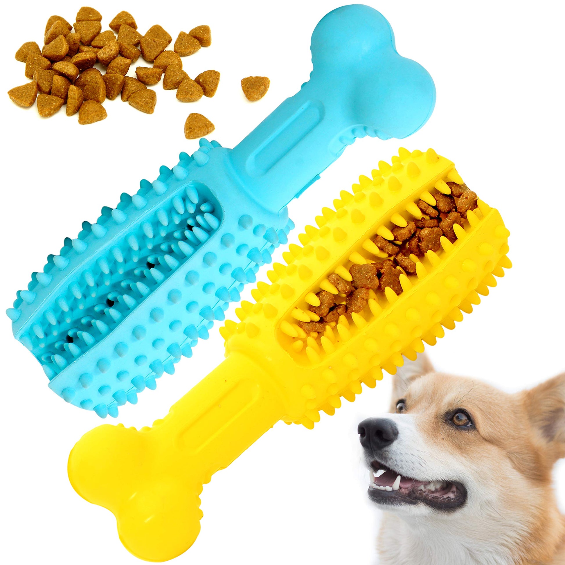 Dog Treat Dispensing Chew Toy (2 Pack) by Wowza Finds