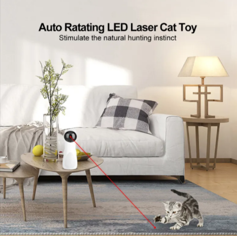 Automatic Bear Laser Cat Toy by Wowza Finds