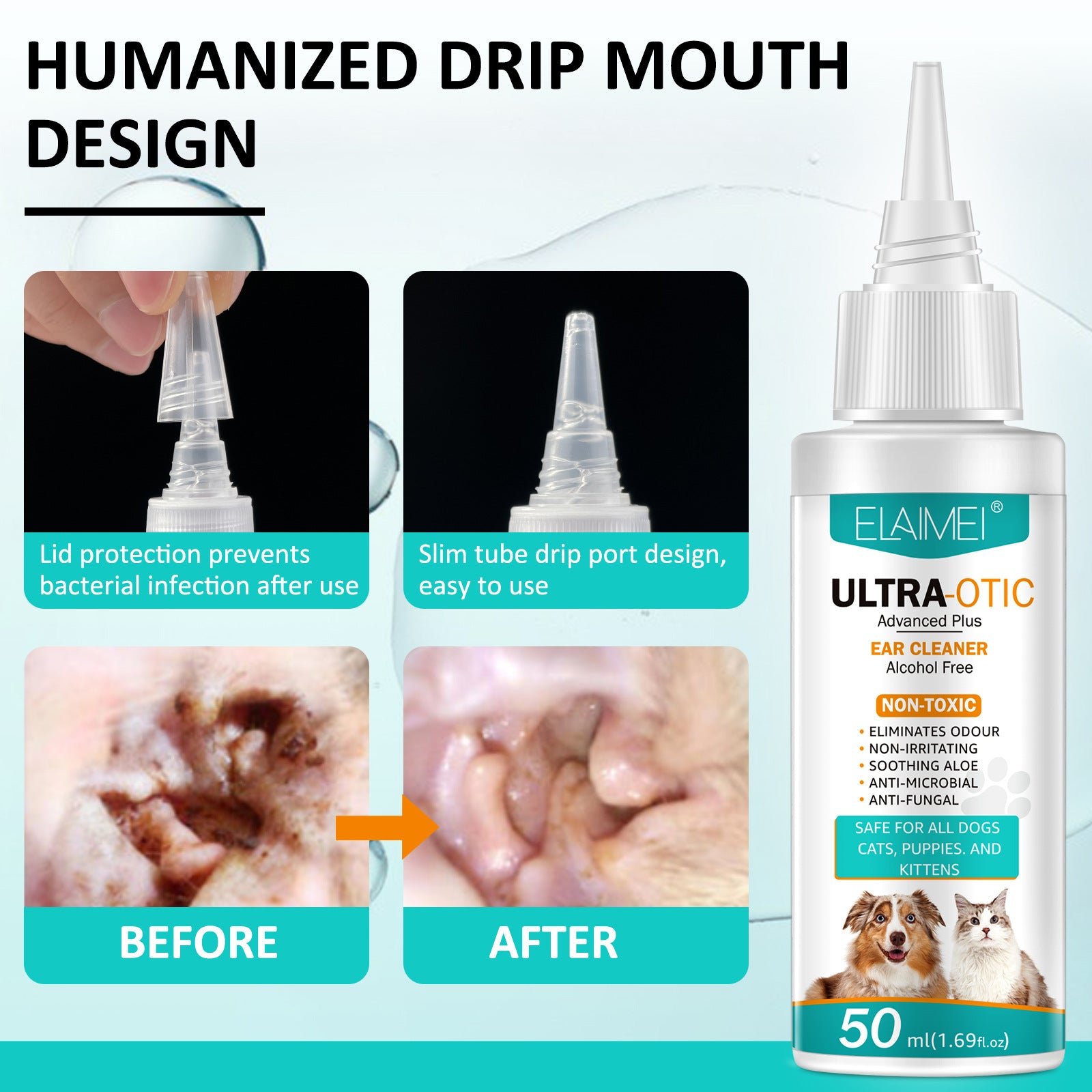 Pet Ear Cleaner 50ml by Wowza Finds