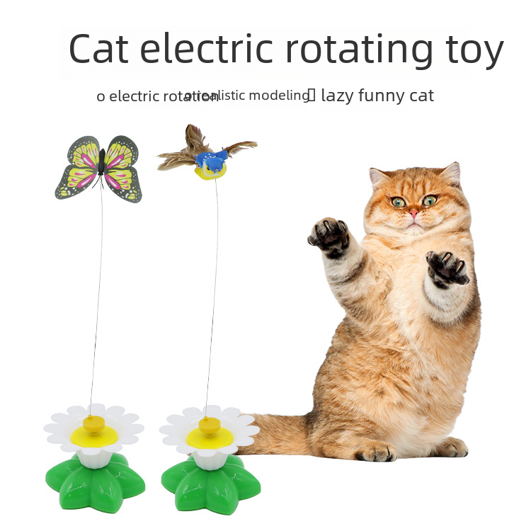 Automatic Rotating Cat Teaser by Wowza Finds