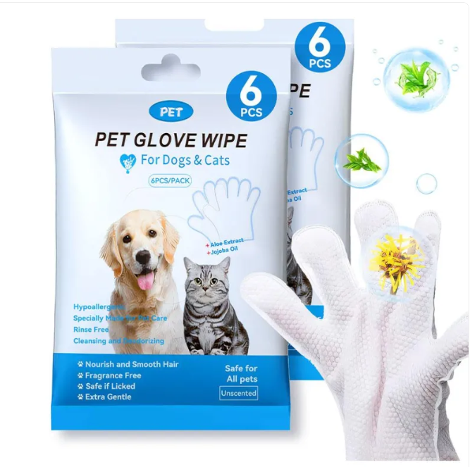 Pet Cleaning Gloves & Wipes by Wowza Finds