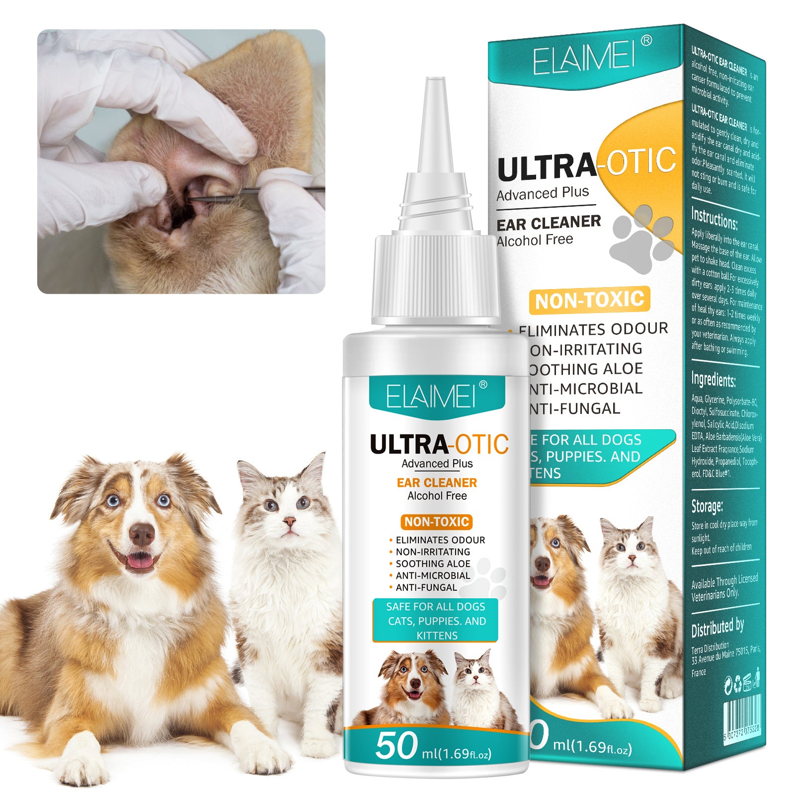 Pet Ear Cleaner 50ml by Wowza Finds