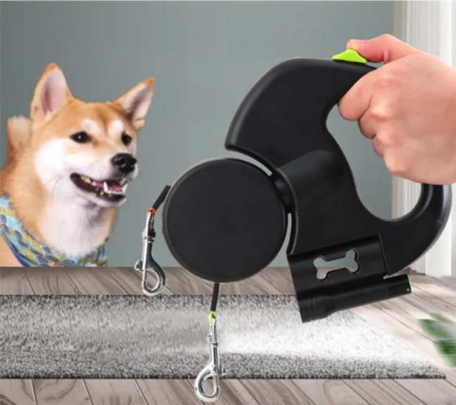 Automatic Double Dog Leash by Wowza Finds